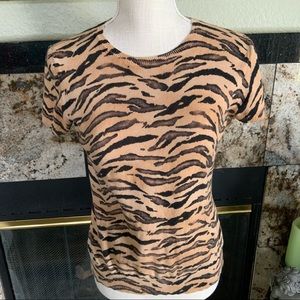 Chaps Tiger Print lightweight Sweater